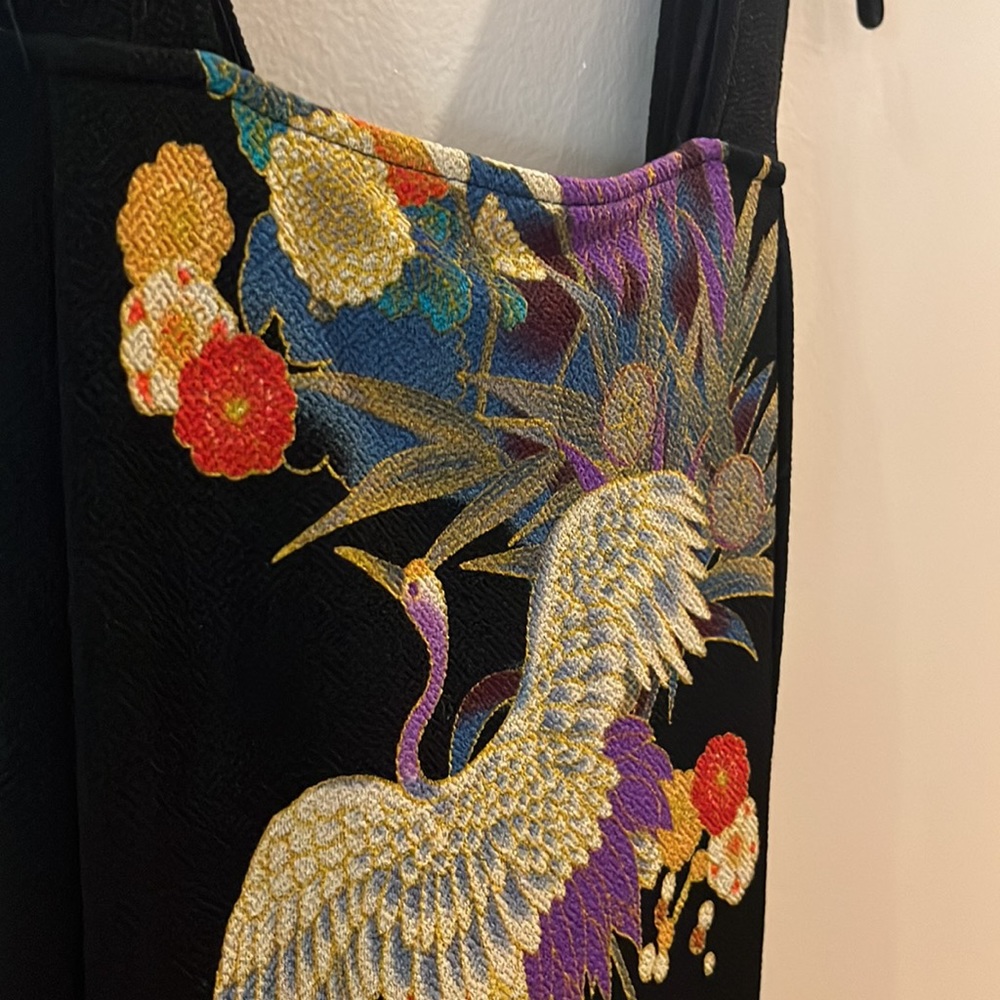 Renee Collection Black/Multi Bird Pattern Dress - image 2